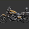 Modern motorcycle two-wheeled motorcycle off-road motorcycle road racing motorcycle motor vehicle 3d model