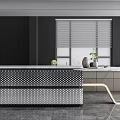 Modern open bar 3d model