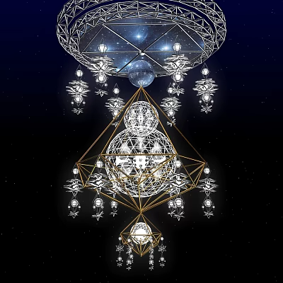 Modern chandelier crystal chandelier 3d model Modern chandelier crystal chandelier 3d model