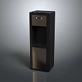Black Standing Water Dispenser With Digital Display As Modern Kitchen Appliance