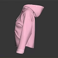 Pink Zip Up Hoodie With Front Pockets In Casual Fashion Style