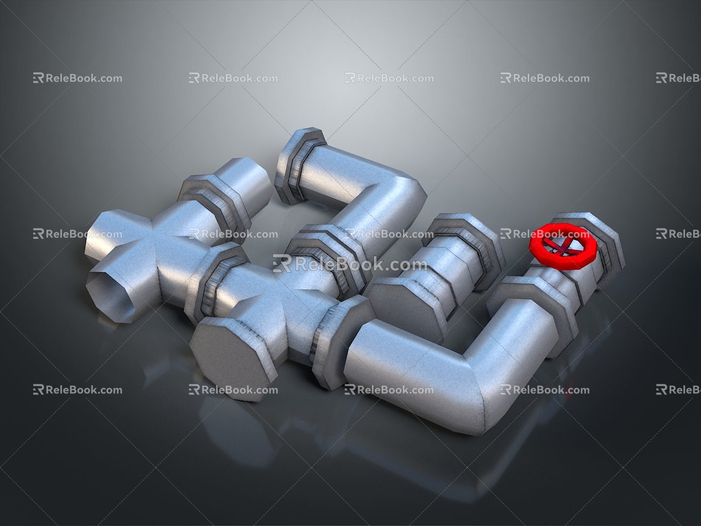 Pipe water pipe valve iron pipe fitting flange tee joint pipe water pipe valve model