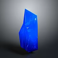 Modern Transparent Blue Decorative Sculpture With Irregular Shape And Smooth Surface