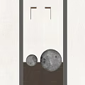 Moon Shaped Floor Lamps With Realistic Texture For Modern Home Interior Lighting