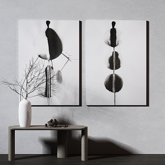 Modern Decorative Painting Hanging Painting 3d model