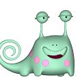 Modern Game Character Alien Cartoon 3d model