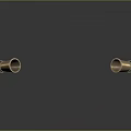 Copper Cylindrical Equipment Placed On Black Smooth Surface With Reflections