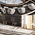 Elegant Shopping Mall Jewelry Counter With Glass Display Cases And Mirror Design For Stylish Jewelry