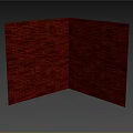 Spherical Red Brick Construction Component With Textured Surface And Architectural Design 3d model