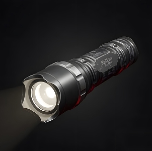 Realistic Flashlight Modern Realistic Flashlight Household Equipment 3d model