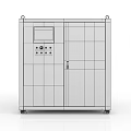 Mobile Commercial Kitchen Appliance With Control Panel And Display Screen 3d model