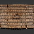 Handwoven Wicker Storage Basket with Lid for Home Organization and Decor