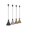 Black and Copper Conical Pendant Lights with Modern Design and Sleek Finish