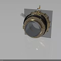 Advanced Precision Optical Equipment Featuring Circular Lens Metallic Casing And Connecting Structures On Transparent Base