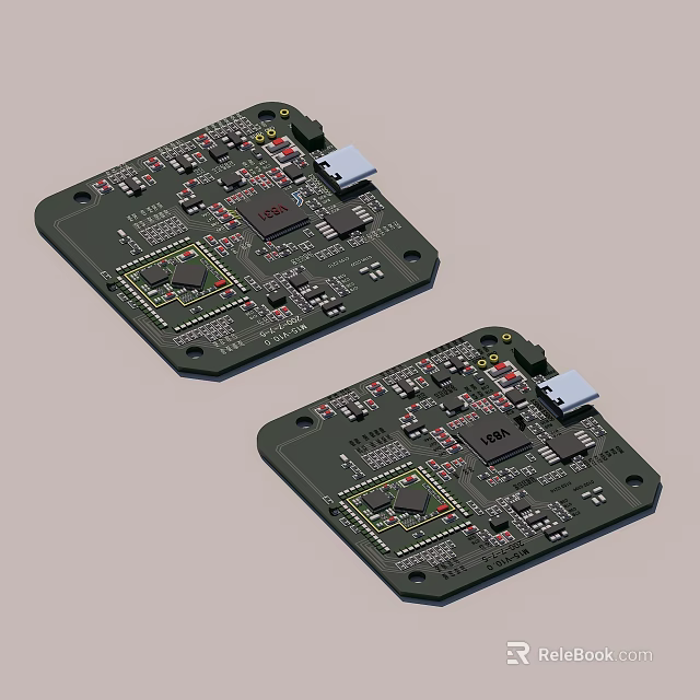 High Precision Printed Circuit Boards For Hardware Tools 3d model 
