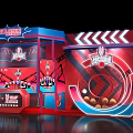 China New Rap Stage Design With Red Blue Theme And Decorative Elements