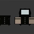Black Decorative Jewelry Boxes With Open And Closed Design Pink Lining Multiple Drawers And Mirror