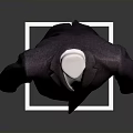 Dark Purple Coat Displayed On White Mannequin With Metal Stand And Gray Background
