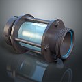 Pipe pipe observation window water pipe valve iron pipe fitting flange tee joint pipe 3d model