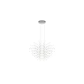 Artistic Modern Metal Chandelier With Hanging Rods In Contemporary Interior Space