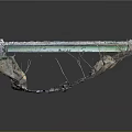Industrial Machinery Structure With Metal Frames Pipes And Mechanical Parts