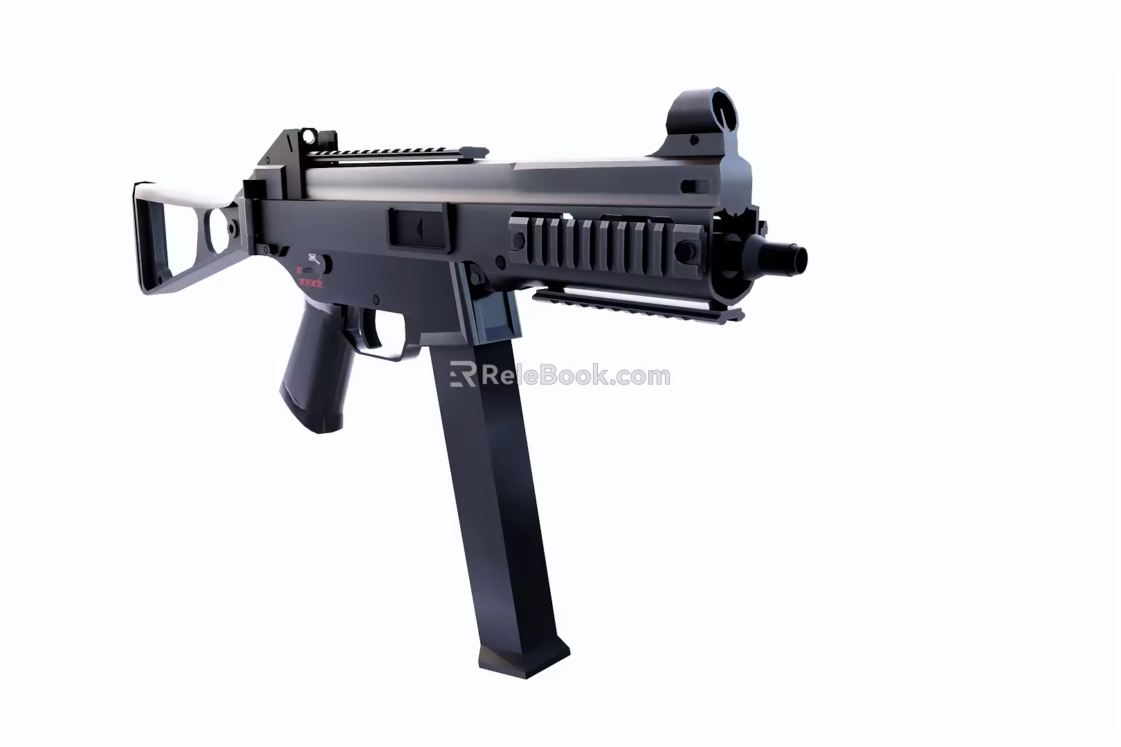 modern submachine gun 3d model