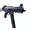 modern submachine gun 3d model