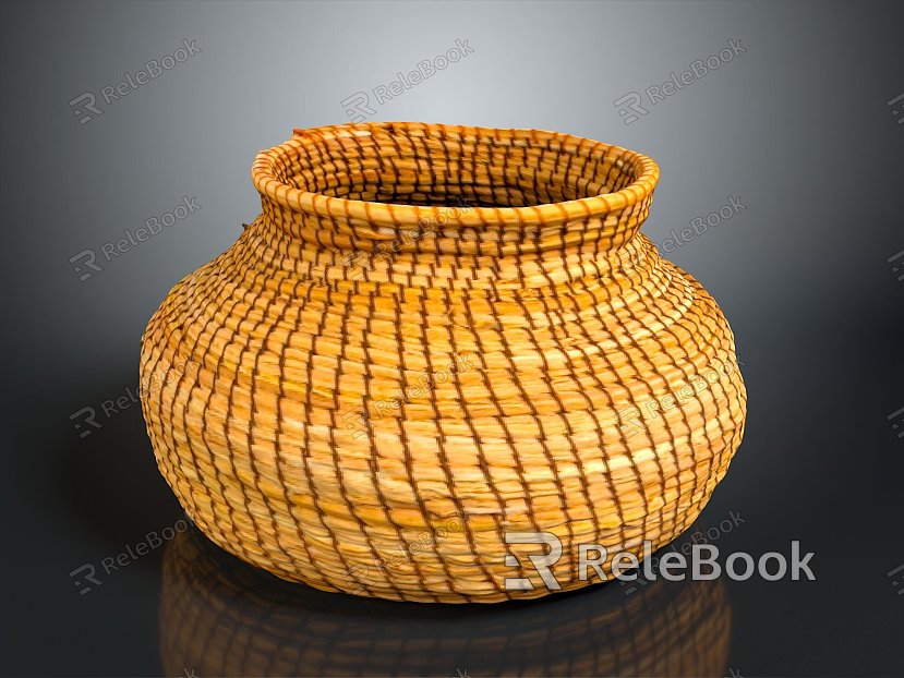 Basket Bamboo Basket Straw Basket Vegetable Basket Egg Basket Storage Basket Bamboo Basket Storage Basket Bamboo Blue model