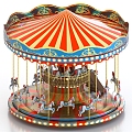 Carousel Amusement Park Rides 3d model