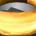 Decorative Circular Scene Components With Intricate Patterns And Layered Structures