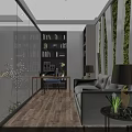 Spacious Modern High Ceiling Living And Dining Room With Elegant Comfortable Home Interior Design