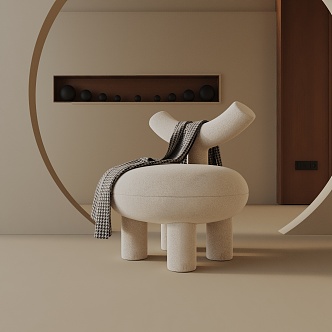 modern leisure chair 3d model