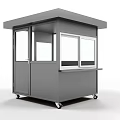Modern Security Booth 3d model