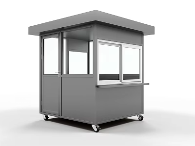 Modern Security Booth 3d model