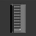 Modern Computer Server Rack With Open Design Multiple Slots And Cooling Vents