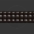 Modern Tufted Blue Padded Seat Bench With Sleek Metal Legs And Contemporary Design