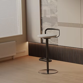 Modern Bar Chair 3d model