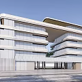 Modern Residential Building Simple Multi-storey Residence 3d model