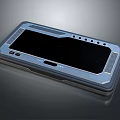 Sleek Blue Portable Computer With Large Screen And Metallic Edge Design 3d model