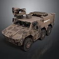 Military Armored Tank With Camouflage Design Mounted Weapon System And Heavy Tracks