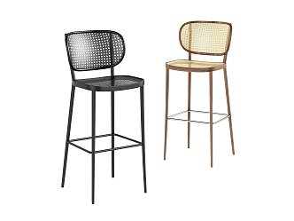 Bar Chair Combination Simple Fashion Elegant Solid Wood 3d model