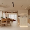 Modern Open Concept Living Dining Room With Wooden Ceiling Staircase And Recessed Lighting
