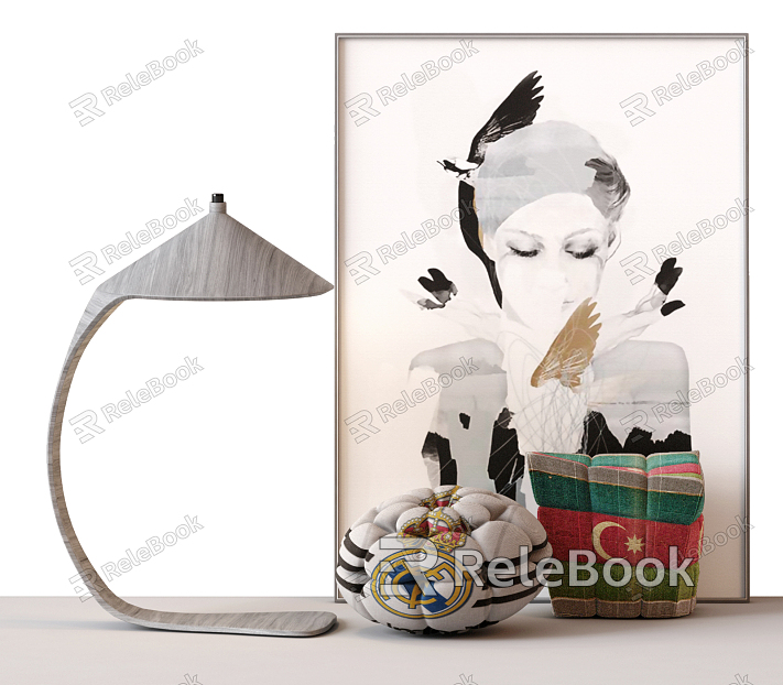 Modern table lamp decorations ornaments decorative painting model