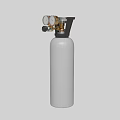 Industrial Gas Cylinder With Pressure Gauge And Control Valve For Storage Equipment