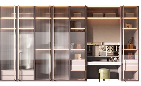 Modern wardrobe 3d model