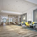 Reception area 3d model