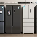 Modern refrigerator 3d model