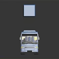 Blue City Bus With TCI VR 2022 Banner And Side Windows Design
