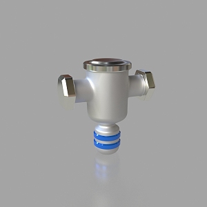 Water pipe industrial model connector 3d model