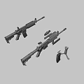 Weapon carbine 3d model